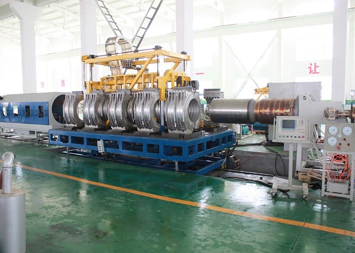 Linea macchina ondulata doppia dell'estrusione del tubo del PVC di HUASU di produzione del tubo del PVC