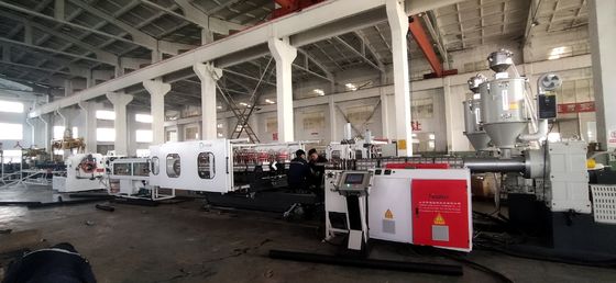32-1600mm Diameter Double Wall Corrugated Pipe Extrusion Line With Siemens Main Electrical Parts And Water Or Air Cooling