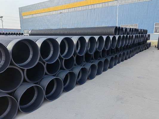 PE / PP / PVC Double Wall Corrugated Pipe Extrusion Line With 38CrMoALA Screw Material And Siemens Motor