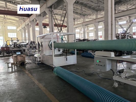 Energy Saving DWC Pipe Extrusion Line with Online Cutting Machine for 32-1600mm Pipe Diameter