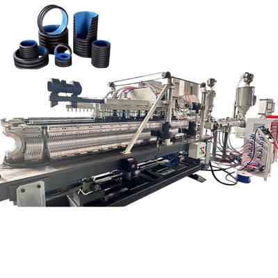 HDPE Double Wall Corrugated Pipe Extrusion Line 380V