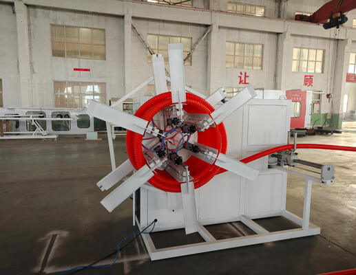 Automatic High-Accuracy Single Wall Corrugated Pipe Extrusion Machine with LD Ratio 33 38 40 for Industrial Use
