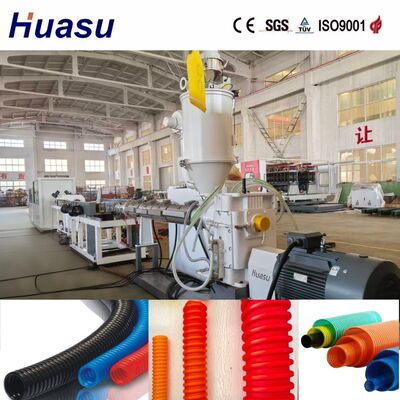 High Automation Double Wall Corrugated Pipe Extrusion Machine with PLC Control and 32mm-1600mm Pipe ID for Cable Protection