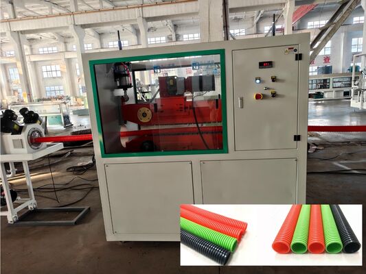 Single Wall Corrugated Pipe Extrusion Line with Siemens Schneider Main Electrics PLC Remote Control and 38CrMoAlA Barrel Material
