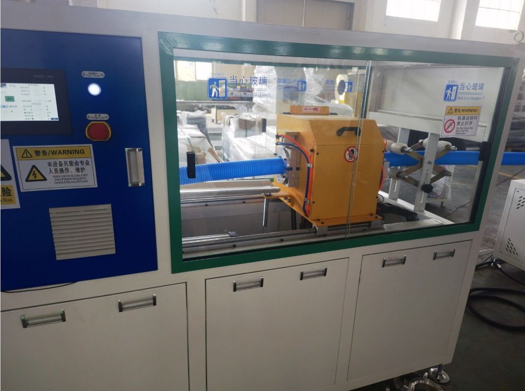 63 - 110 Macchina per la fabbricazione di tubi ondulati a doppia parete singoli in PE, PP, HDPE e PVC