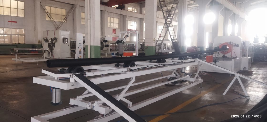 Linea di estrusione di tubi corrugati a doppia parete automatizzata e computerizzata con motore Siemens e capacità di 8-15 kg/h