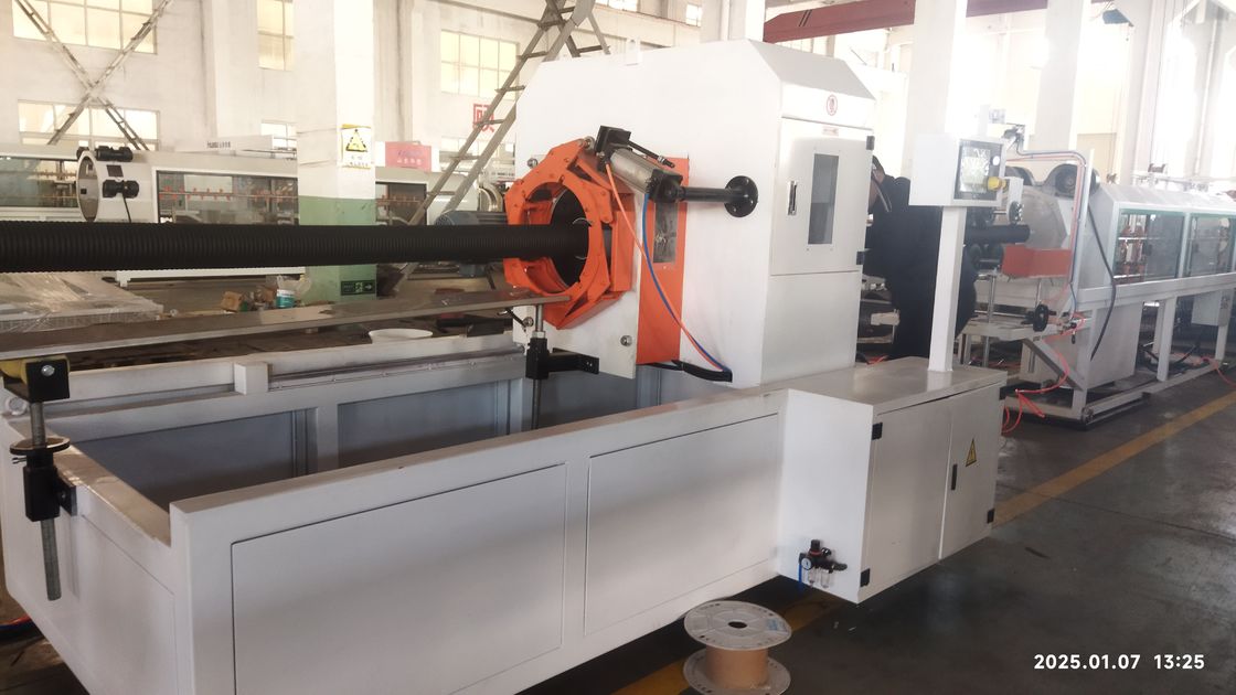 Linea di estrusione automatica per tubi corrugati a doppia parete con motore Siemens e sistema di controllo PLC per una produzione di 8-15 kg/h