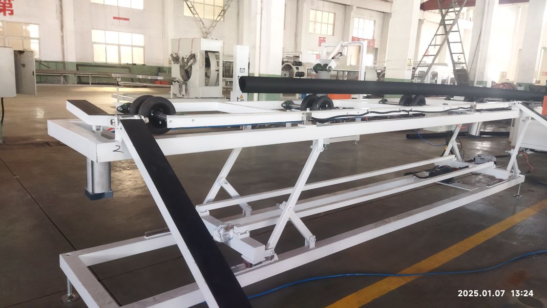 Linea di estrusione automatica per tubi corrugati a doppia parete con motore Siemens e sistema di controllo PLC per una produzione di 8-15 kg/h