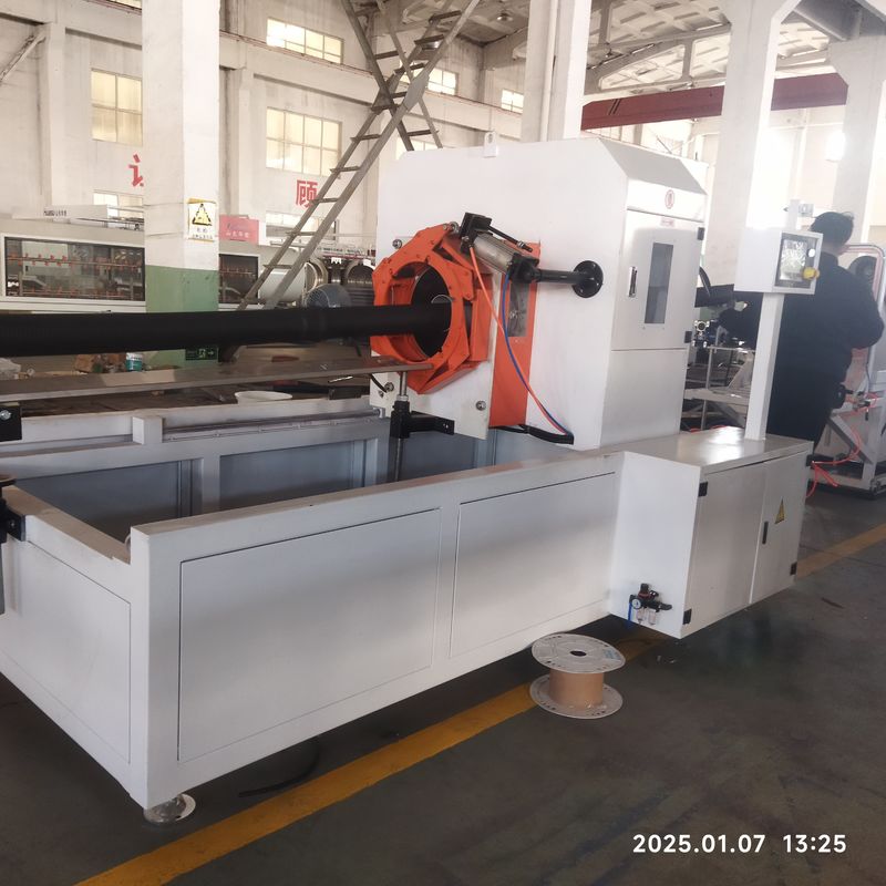 Linea di estrusione automatica per tubi corrugati a doppia parete con motore Siemens e sistema di controllo PLC per una produzione di 8-15 kg/h