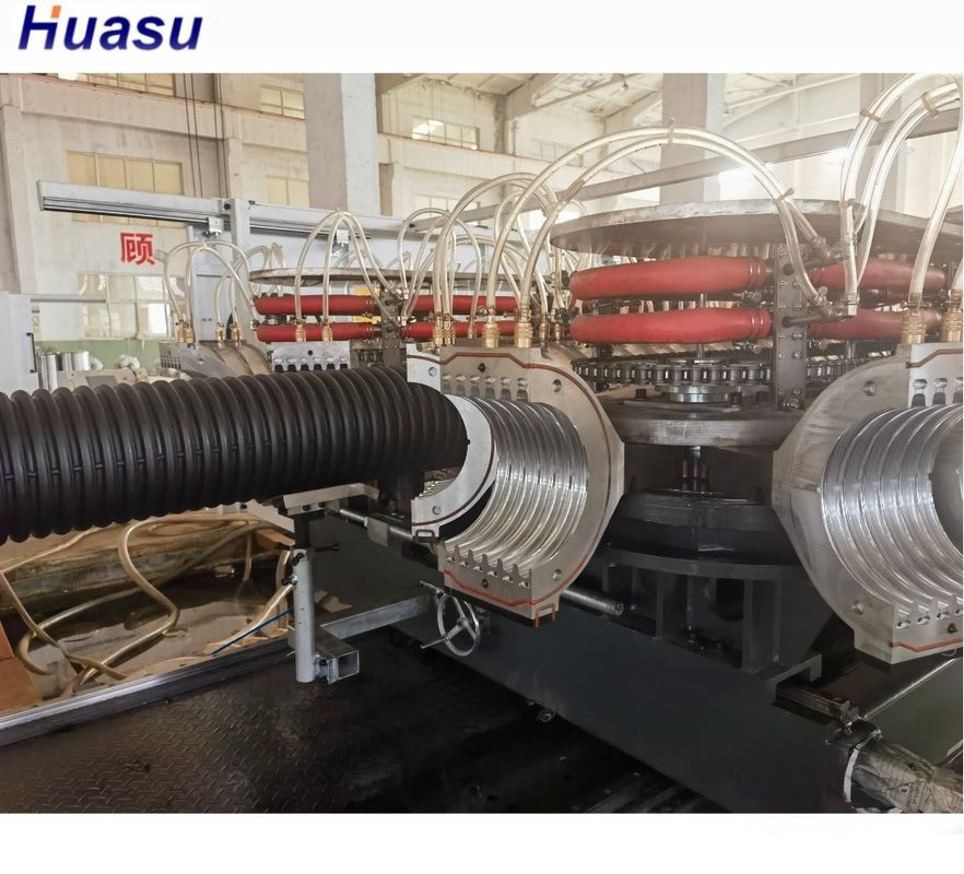 Linea di estrusione di tubi ondulati a vite singola per la produzione di fili e tubi a cavi