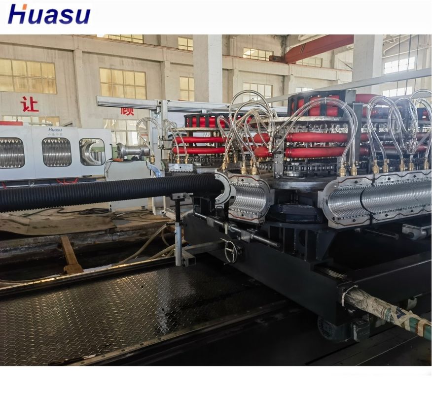 PE PP PVC doppia parete tubo ondulato linea di estrusione di tubo macchina di estrusione per il drenaggio dell'acqua