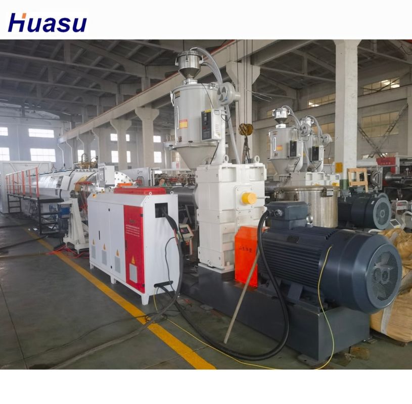 Siemens Parts Electric HDPE Solid Wall Pipe Extrusion Machine per la produzione di precisione