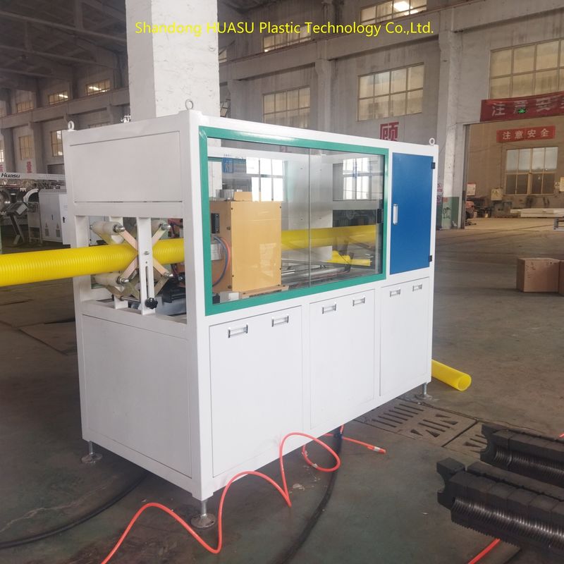 180-210℃ Temperatura di riscaldamento 2-20 m/min Velocità massima della linea Siemens/ABB Linea di produzione tubi corrugati principali