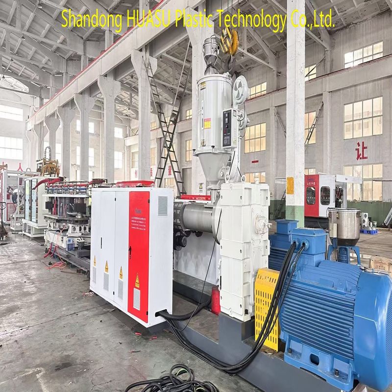 Linea di estrusione automatica di tubi di plastica con Siemens ABB principale raffreddamento dell'aria elettrico e dell'acqua per uscita personalizzabile