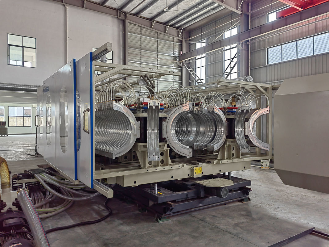 Diametro 32-1500 mm Linea di produzione di tubi ondulati a doppia parete con materiale a vite 38CrMoALA