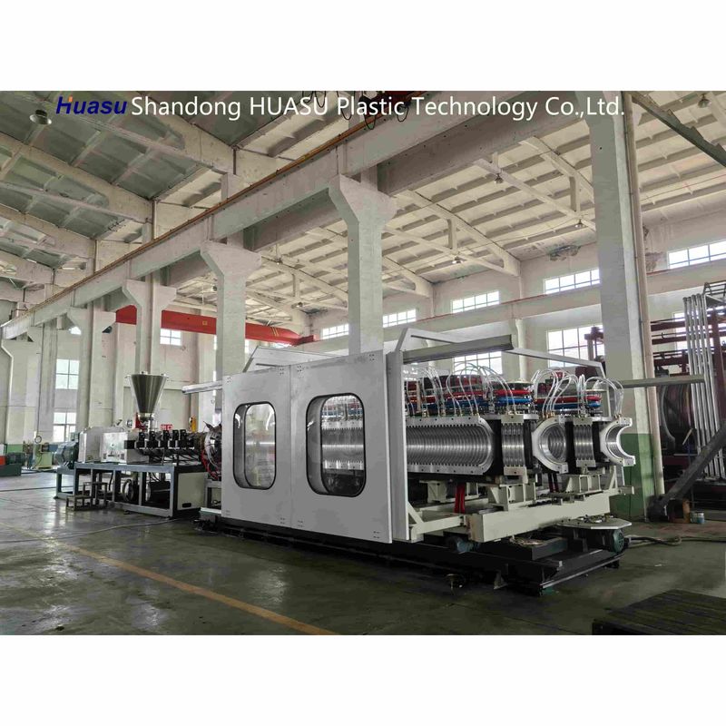 Macchina per tubi corrugati a doppia parete da 32-800 mm con produzione da 500-2000 Kg/H e sistema PLC Siemens