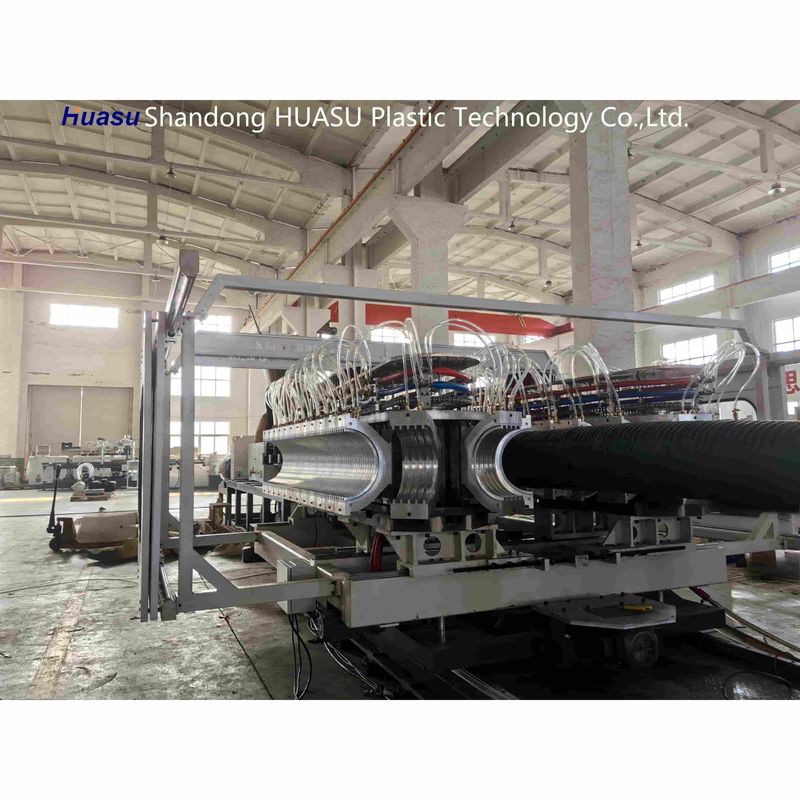 Macchina per tubi corrugati ad alta produzione 500-2000Kg/H con diametro del tubo 32-1600mm e tecnologia PLC Siemens