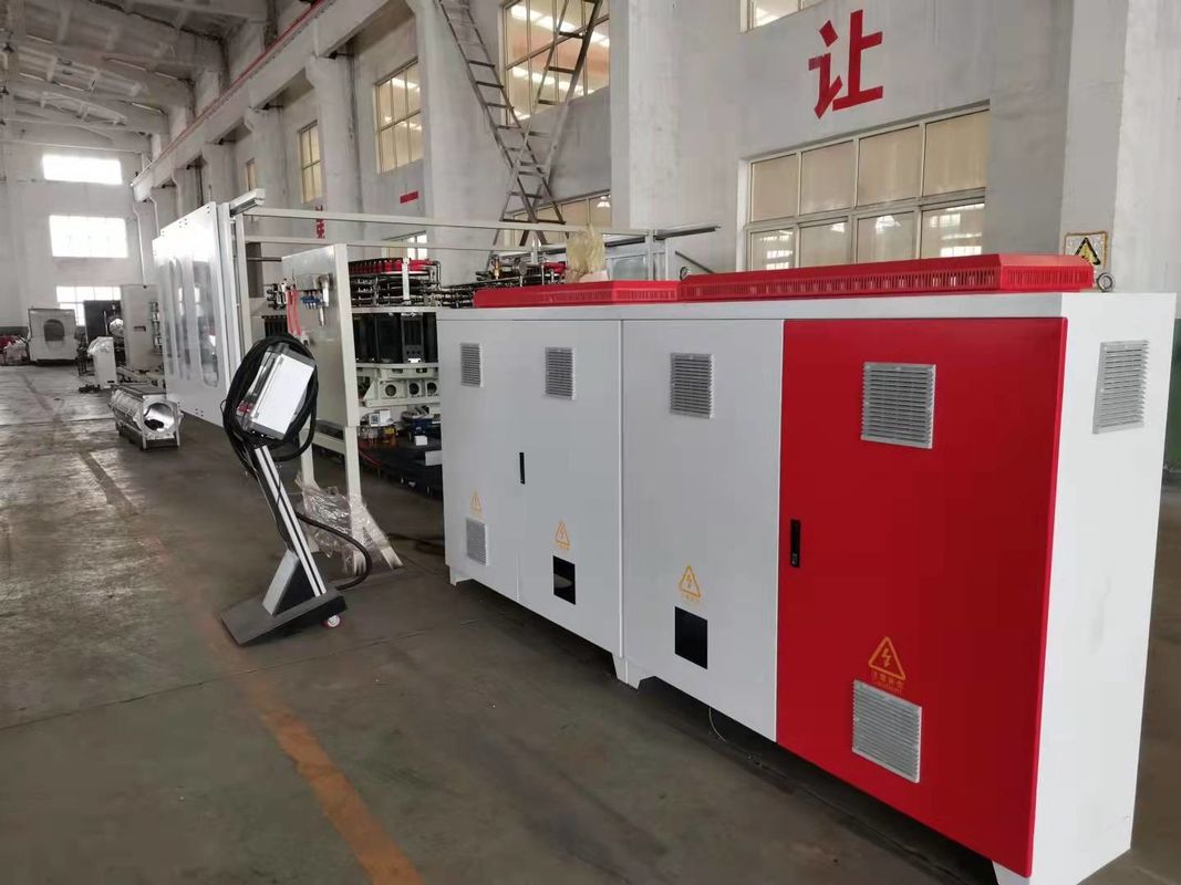 Siemens PLC Controlled Corrugated Pipe Extrusion Line Production Machine con profondità di nitrurazione di 0,4-0,7 mm