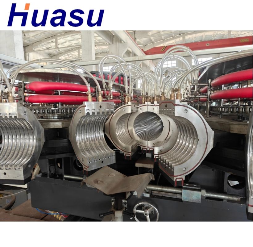 Linea di estrusione di tubi ondulati a doppia parete personalizzabile con materiale da stampo in lega di alluminio e contattore Schneider