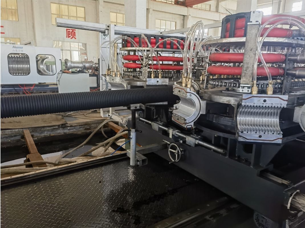 Pipa ondulata a doppia parete personalizzabile macchina per tubi HDPE resistente per il diametro del tubo 32mm-1600mm