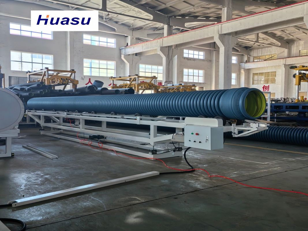 Linea di estrusione di tubi DWC ad alta capacità 60-2000 kg/h con diametro di tubo 32-1600 mm e sistema Siemens PLC