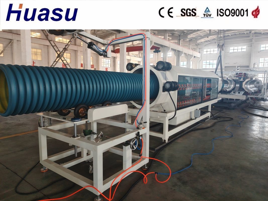 Linea di estrusione per tubi corrugati a doppia parete in HDPE Siemens 500-2000Kg/h