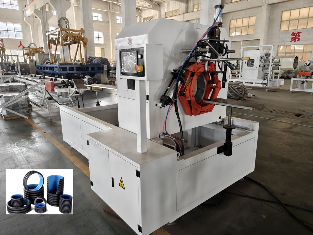 Linea di estrusione per tubi corrugati a doppia parete con diametro minimo di 63 mm e alimentazione automatica