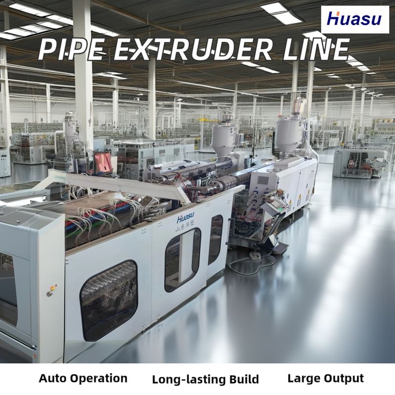 Linea completa automatica per tubi corrugati a doppia parete in PVC 500-2000Kg/h