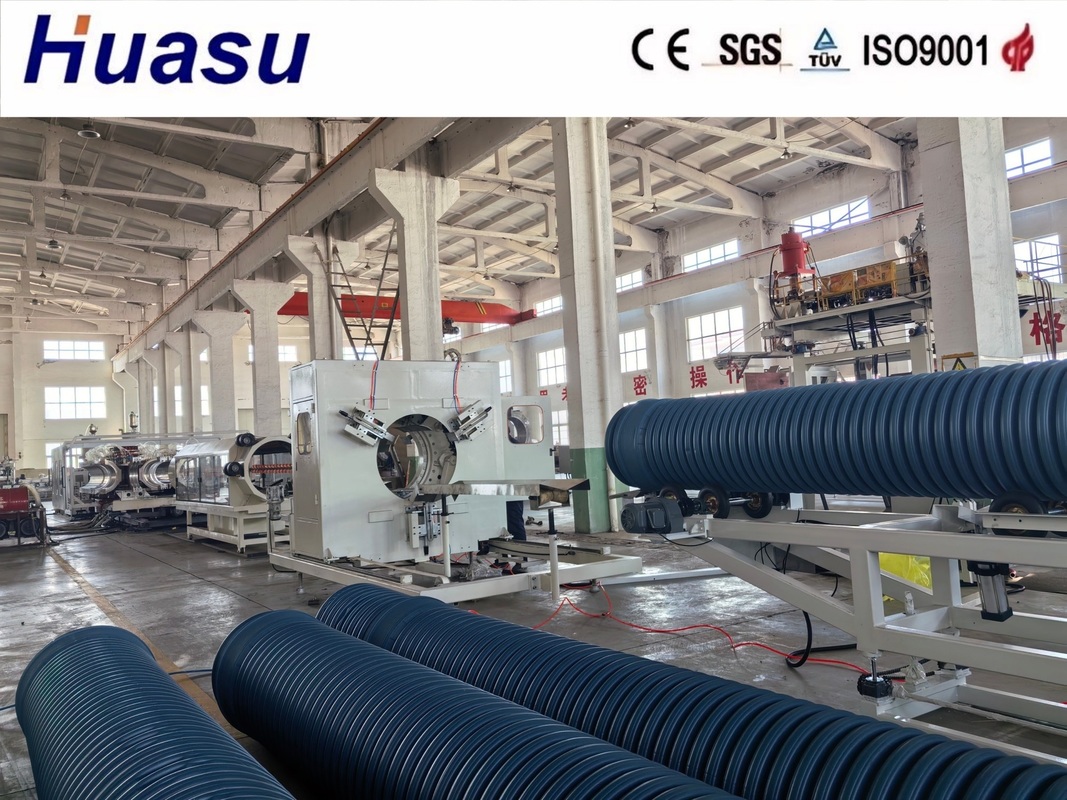 PVC Pipe Extrusion Line with Precision Flow Channel Design Modular Design and Online Belling for 32-1600mm Pipe Range