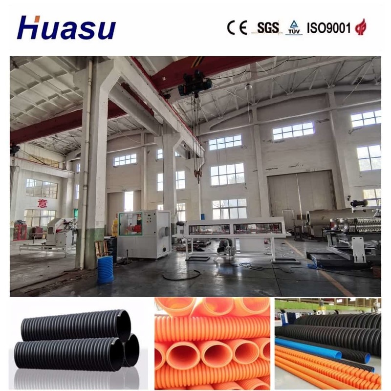 Linea di estrusione di tubi ondulati a parete singola con comando remoto su Internet e soluzioni di forma d'onda personalizzabili per tubi in PVC PE MPP PA HDPE