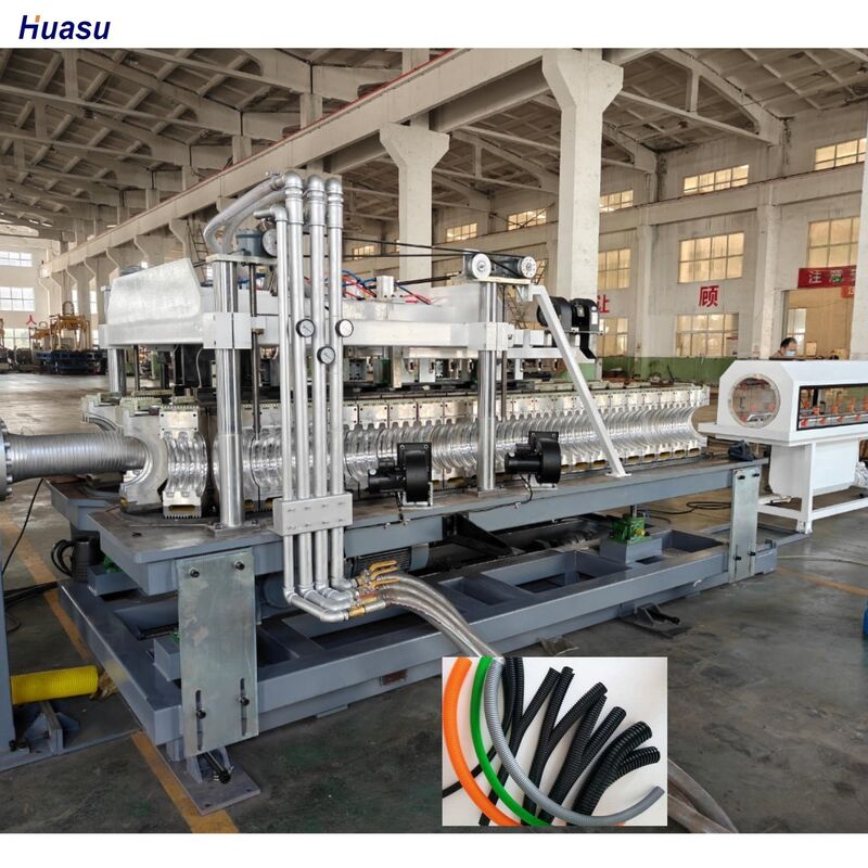 Siemens Componenti elettrici principali Linea di estrusione di tubi ondulati a doppia parete con 48 stampi e funzionalità di raffreddamento ad acqua