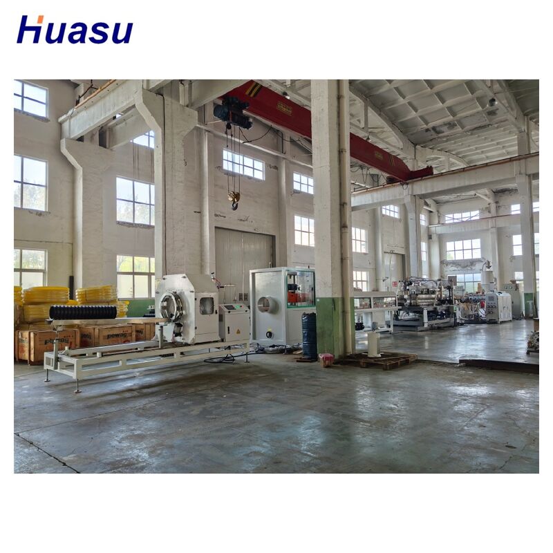 Linea di estrusione di tubi in HDPE automatizzata computerizzata ad alta produttività con controllo PLC Siemens per la produzione di tubi ondulati