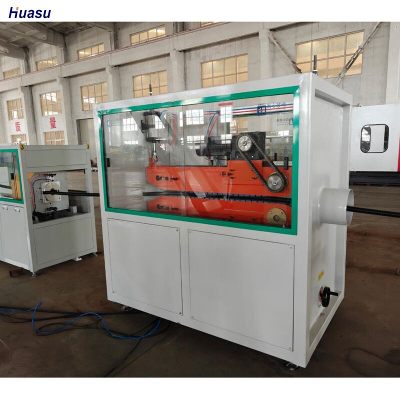 Linea di estrusione di tubi ondulati a parete singola completamente automatica con 110 mm di dimensione massima del tubo e 40-80 kg/h di potenza