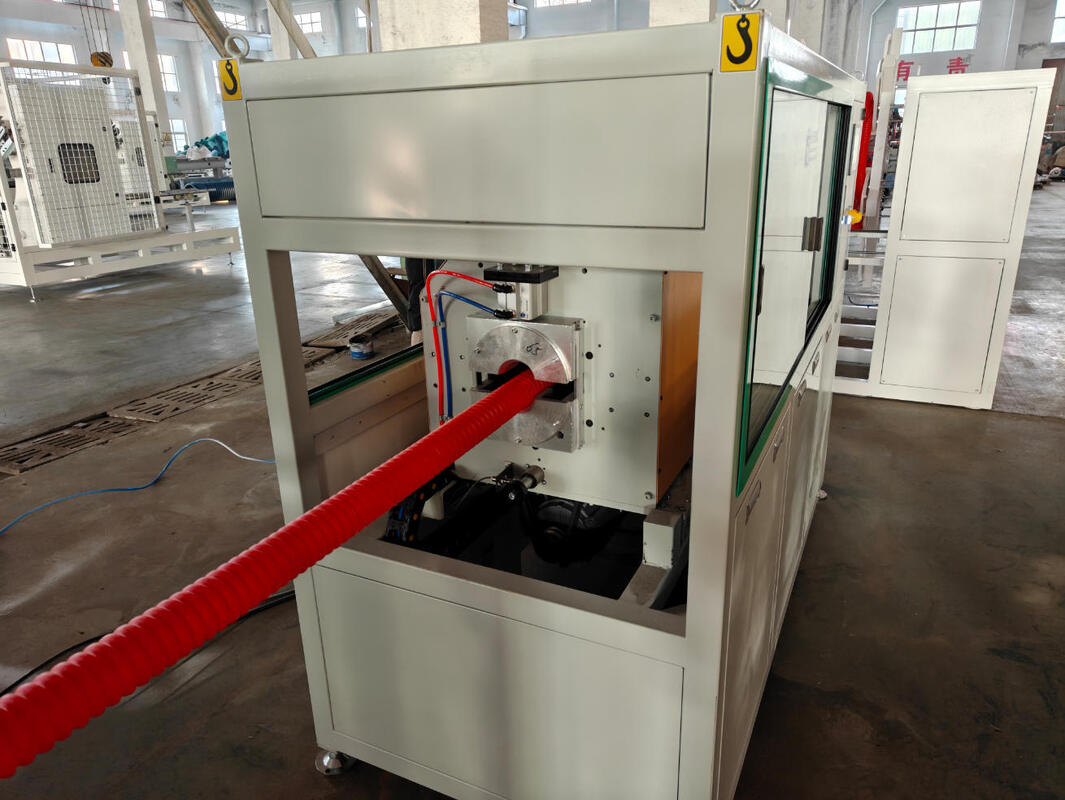 Linea di estrusione di tubi ondulati a parete singola con rapporto Ld 33/38/40 e alimentazione automatica per la produzione di tubi di plastica