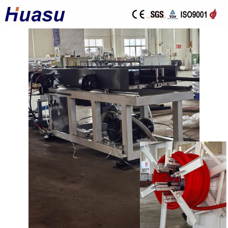 Linea di produzione per tubi corrugati per cavi con diametro interno da 32mm a 1600mm, con controllo PLC e raffreddamento ad aria/acqua per l'estrusione precisa di tubi corrugati