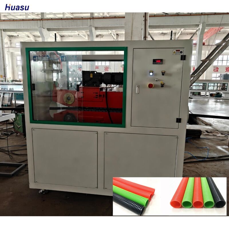 Linea di estrusione per tubi ondulati a parete singola ad alta precisione con sensore di temperatura e motore Siemens per una produzione precisa