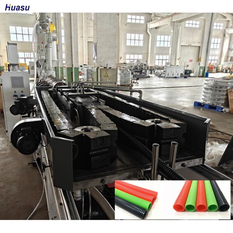 Linea di estrusione di tubi ondulati a parete singola con struttura di canale a vite profonda e motore Siemens per una produzione ad alta precisione