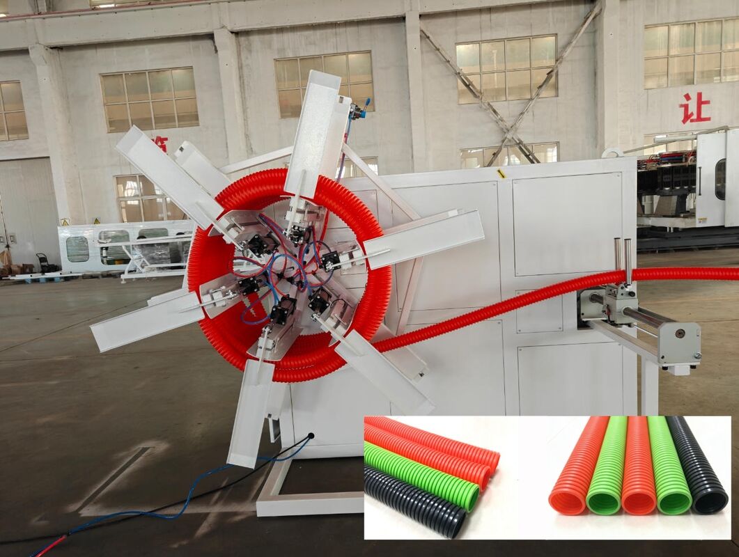 Linea di estrusione di tubi ondulati a parete singola con materiale a canna 38CrMoAlA e elettrodomestici principali Siemens Schneider con telecomando PLC