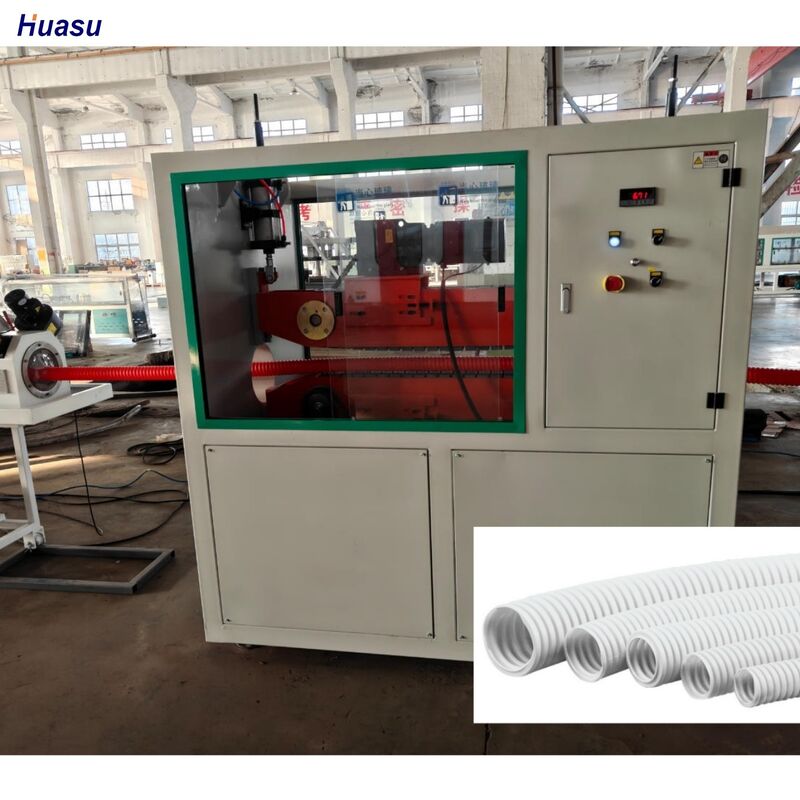 Linea di produzione automatica di tubi ondulati con 1 anno di garanzia, che fornisce il processo di estrusione dei tubi e la durata a lungo termine