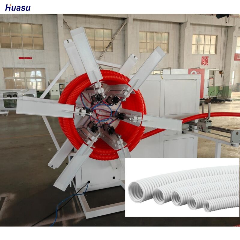 Linea di produzione automatica di tubi ondulati con 1 anno di garanzia, che fornisce il processo di estrusione dei tubi e la durata a lungo termine