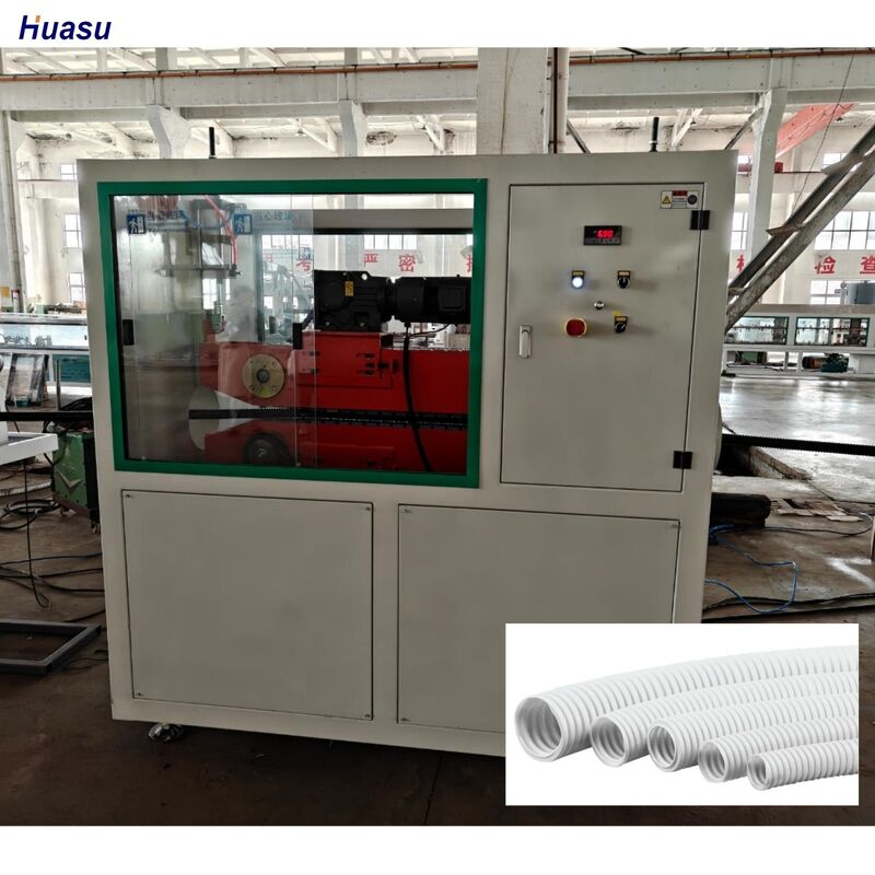 Linea di produzione di tubi corrugati Piattaforma di estrusione che facilita la formatura automatica dei tubi e il controllo di processo Un alimentatore