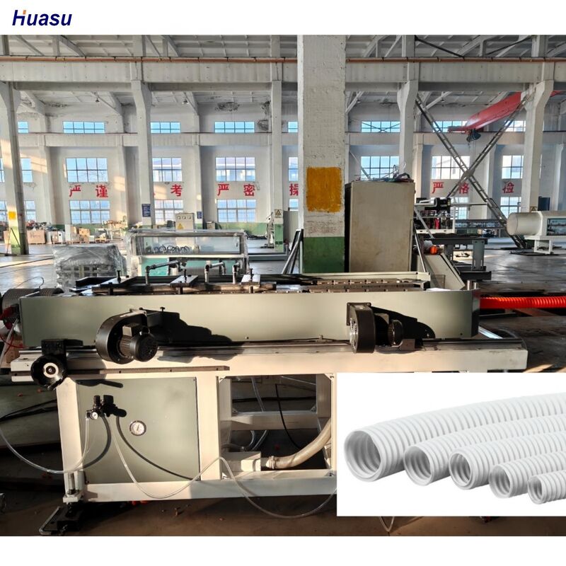 Linea di estrusione HDPE PP PVC doppia parete tubo ondulato macchina progettata per la produzione di tubi di plastica ad alta precisione