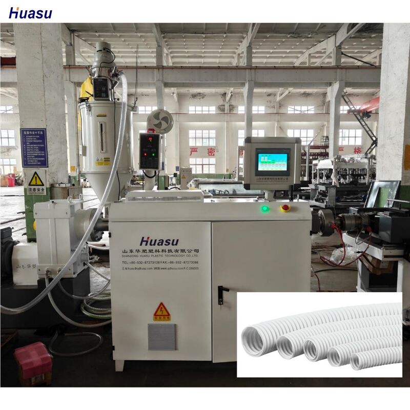 Macchina di estrussione per tubi ondulati a doppia parete in HDPE PP PVC ottimizzata per applicazioni industriali di estrusione di tubi