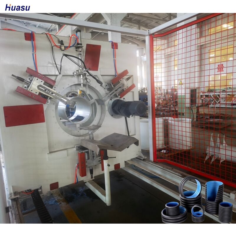 Linea di estrusione di tubi ondulati in plastica ad alta efficienza con sistema di controllo PLC