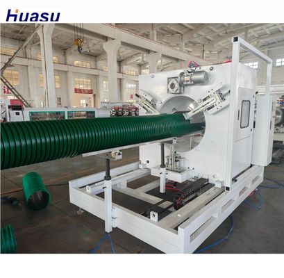 Double Wall Corrugated Pipe Extrusion Line with 32-1600mm Cutting Diameter, Siemens PLC Control, and Online Belling for PVC/PE/MPP/PA/HDPE Pipes