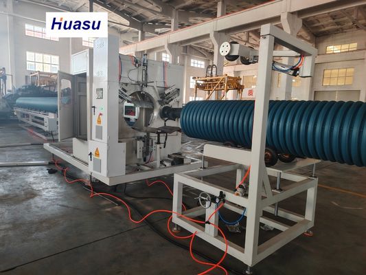 Dual Wall Corrugated Pipe Extrusion Line with 32-1600mm Cutting Diameter Range Featuring Siemens PLC Technology for High Productivity