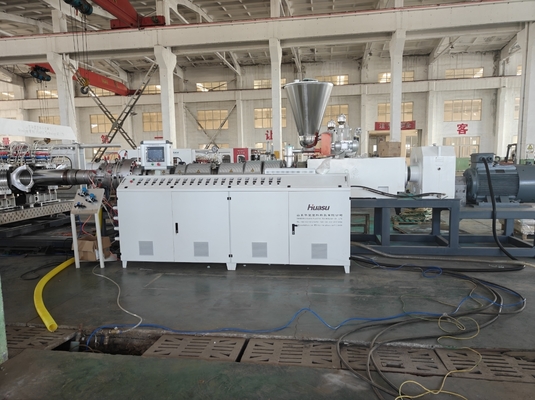 Double Strands Drainage Plastic Pipe Production Line For Pvc