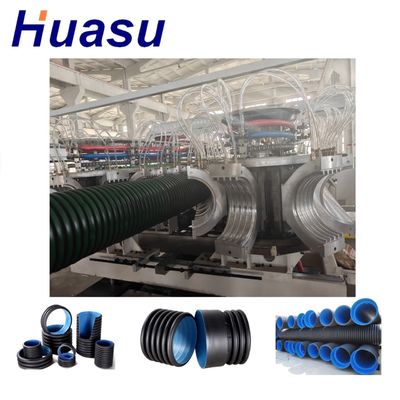 Double Wall Corrugated Pipe Extrusion Line with Siemens PLC