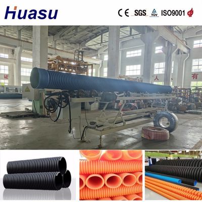 Horizontal Structure Double Wall Corrugated Pipe Making Machine with 60-2000kg/h Capacity and High Productivity