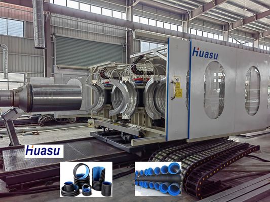 PE PP PVC Corrugated Plastic Pipe Production Extrusion Line Machining Factory